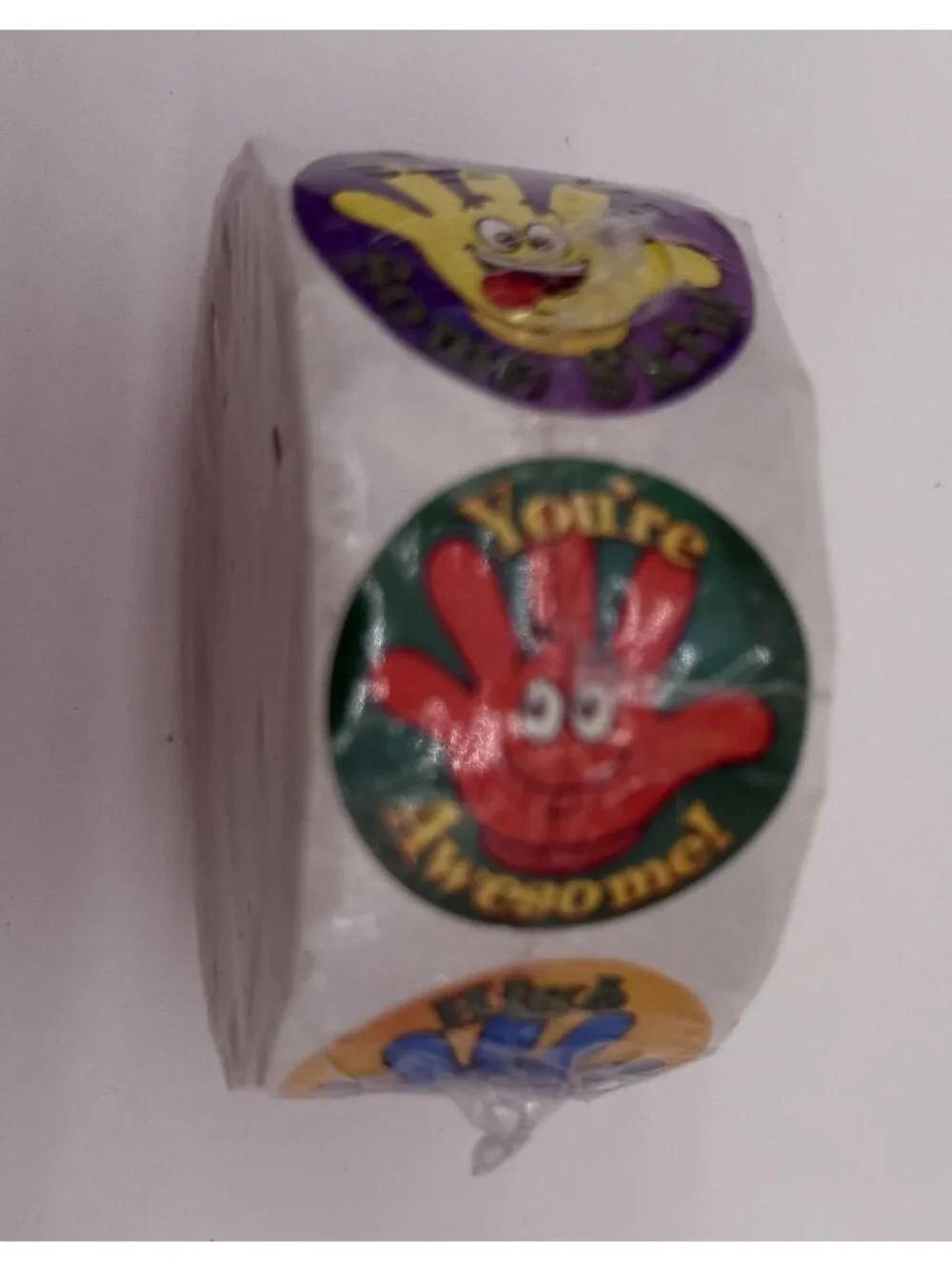 High Five Sticker Roll- 100 Pc.New In Package Sealed! Fun Express